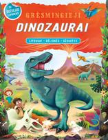 Grėsmingieji dinozaurai. Lipdukai-dėlionės-užduotys