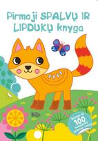 Pirmoji spalvų ir lipdukų knyga. Kačiukas