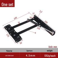 Lift-Adjust kavos staliuko techninės įrangos priedai pneumatic coffee table stand juoda