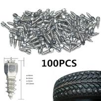 100 vnt. Automobilio/Sunkvežimio/ATV įsukami padangų standartiniai sniego dygliukai lenktyninėms trasos padangoms, dygliukai ledui