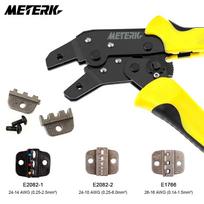 Profesionalus „Meterk“ vielos užspaudimo reketo gnybtų užspaudimo replių įrankis 24-14AWG(0.25-2.5mm2)