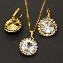 Papuošalų rinkinys moterims DiamondSky Clarice su Swarovski kristalais