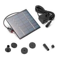 Solar Fountain Pump with 4 Spraying Nozzles Bird Bath Fountain for Pools Courtyard Landscape Fountain Outdoor Garden Pond Founta