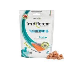 Liofilizuoti upėtakio skanėstai šunims ir katėms "I'm Different"