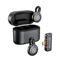 Hollyland LARK M2S Wireless Lavalier Microphone with USB-C Plug (Duo, Space Gray)