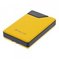 Tellur Power Bank 10000mAh, USB-C + Lightning cables built-in Yellow