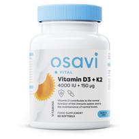 Osavi Vitamin D3 + K2 4000 iu + 150 μg 60 softgels