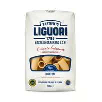 LIGUORI kietagrūdžiai itališki makaronai Rigatoni, 500 g