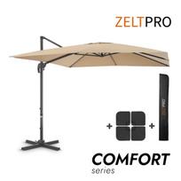 Skėtis su padu ir užvalkalu Comfort Taupe