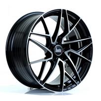 BOLA Wheels FLR 18x8.5 5x112 ET40-50 GLOSS BLACK POLISHED FACE 8.4kg