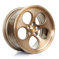 BOLA Wheels B5 18x9.5 5x120 ET40-45 BRONZE BRUSHED POLISHED FACE 12.65kg