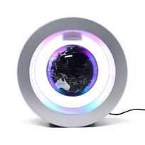 Plaukiojantis gaublys 4 colių magnetinė levitacija besisukantis pasaulio žemėlapis su daugiaspalve šviesos baze kūrybingas No LED Globe   B-EU Plug