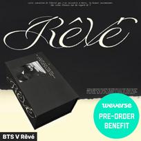 Iš anksto užsisakykite BTS V Rêvé Reve atviruką + magnetinį + etiketės raktų pakabuką ir Weverse POB