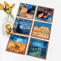 Stalo padėkliukai „Vincent van Gogh No.2" (6 vnt.)