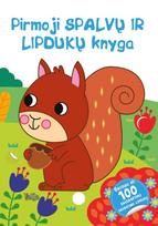 Pirmoji spalvų ir lipdukų knyga. Voverytė