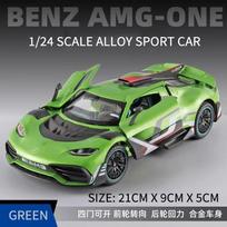 Naujas 1/24 Mercedes-Benz lydinio automobilio modelis Automobilis Vaikų žaislinis automobilis Atidaromos durys Dovana Ornamentai Metalas Garsas ir šviesa Simuliacija Madingas kolekcinis Berniukų dovana žalia