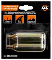 Suspausto oro CO2 balionėlis SKS for Airchamp 16G, non-threaded (pair)