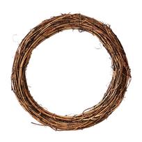 40 cm apvalus natūralaus rotango žiedas Kalėdų girlianda kabantis ornamentas „pasidaryk pats“ durų sienos vainikas Vestuvių dekoras Namų Kalėdų vakarėlio dekoras 10cm
