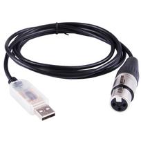 FTDI USB iki 485 modulio XLR RS485 nuoseklusis duomenų kabelis 1,8M QLC DMX512 scenos apšvietimo valdymo kabelis 1.8m