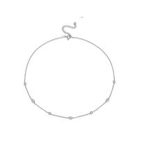 ANDYWEN New 925 Sterling Silver Gold Zircon Necklace Wedding 2023 Wedding Luxury Fine Jewelry M