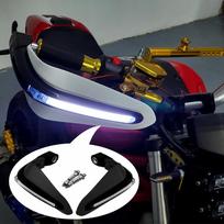Motorcycles Handguards LED Hand Guards Windproof Impact Absorption raudona