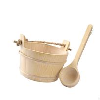 Medinė Sauna Barrel and Ladle SPA garinimo vonios įrankis Nešiojama Premium daugiafunkcinė vonia