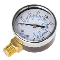 Oro kompresoriaus slėgis / hidraulinis 1/4  NPT 0-200PSI 0-14bar manometras