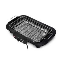 Bebalsis elektrinis grilis bet kokiai progai Lengvai valomas Bebalsis lauko BBQ grilis Barbekiu Lauke Juodas JAV juoda