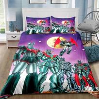 Mazinger z UFO Robot Grendizer Patalynės Komplektas Viengulis Dvivietis Pilnas Karališkas Karališko Dydžio Lovos Komplektas Suaugusiems Berniukams Miegamasis Anime Patalynė Dovana 135x200cm 2pcs
