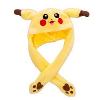 60cm Mielas Pikachu Kepurė Su Ausimis Pripučiama Judančia Rankinė Pliušinis Žaislas Kepurė Gimtadienio Dovana ARI