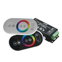 RGB LED juostos valdiklis su jutikliniu liečiamu nuotolinio valdymo pulteliu OPTONICA, baltas