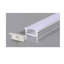 2m LED juostos įleidžiamas profilis OPTONICA, sidabro sp., 21.5x9.8mm, komplektuojamas su dangteliu ir užbaigimais