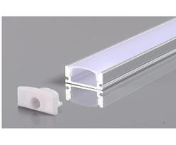 2m LED juostos paviršinis profilis OPTONICA, baltas, komplektuojamas su dangteliu ir užbaigimais