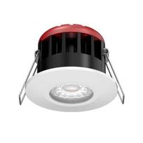 10W LED įmontuojamas šviestuvas OPTONICA, atsparus ugniai, juodas, dimeriuojamas