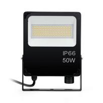 50W LED prožektorius OPTONICA, juodas, 3000-6000K, IP66, IK08