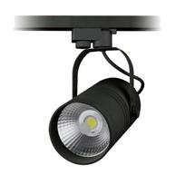 25W LED COB akcentinis šviestuvas į bėgelius OPTONICA, juodas, 6000K