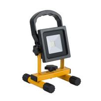 10W LED SMD įkraunamas prožektorius OPTONICA, geltonas/juodas, 6000K, IP44