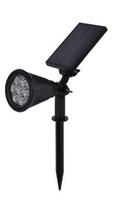 1.5W LED įsmeigiamas sodo šviestuvas OPTONICA, juodas, mėlynos sp. šviesa, su saulės baterija