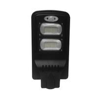 9W LED gatvės šviestuvas OPTONICA, juodas, 6000K, su saulės baterija
