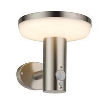 4.4W LED fasado šviestuvas OPTONICA, plieno sp., 3000K, su saulės baterija ir judesio davikliu