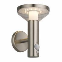 2W LED fasado šviestuvas OPTONICA, plieno sp., 3000K, su saulės baterija ir judesio davikliu