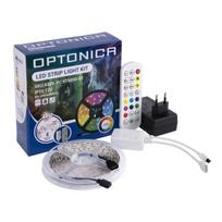 36W RGB LED juostos komplektas- adapteris+Bluetooth muzika+nuotolinio valdymo pultas, 60LEDs