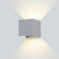 6W LED fasado šviestuvas OPTONICA, pilkas, 3000K