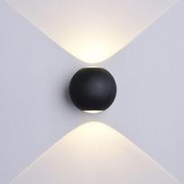 6W LED fasado šviestuvas OPTONICA, juodas, 4000K