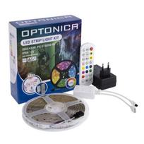36W RGB LED juostos komplektas- adapteris+Bluetooth muzika+nuotolinio valdymo pultas, 60LEDs, IP54