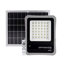 15W LED prožektorius su saulės baterija, pilkas, 6000K, su nuotolinio valdymo galimybe