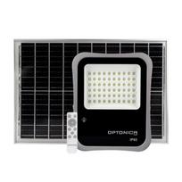 30W LED prožektorius su saulės baterija, pilkas, 6000K, su nuotolinio valdymo galimybe