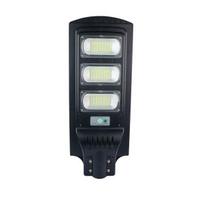 15W LED gatvės šviestuvas su saulės baterija, juodas, 6000K