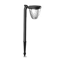 1W LED įsmeigiamas lauko šviestuvas, juodas, 3000-6000K, IP54, su saulės baterija, dimeriuojamas