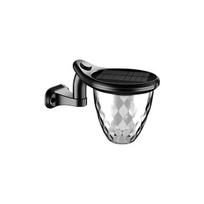 1W LED paviršinis lauko šviestuvas, juodas, 3000-6000K, IP54, su saulės baterija, dimeriuojamas